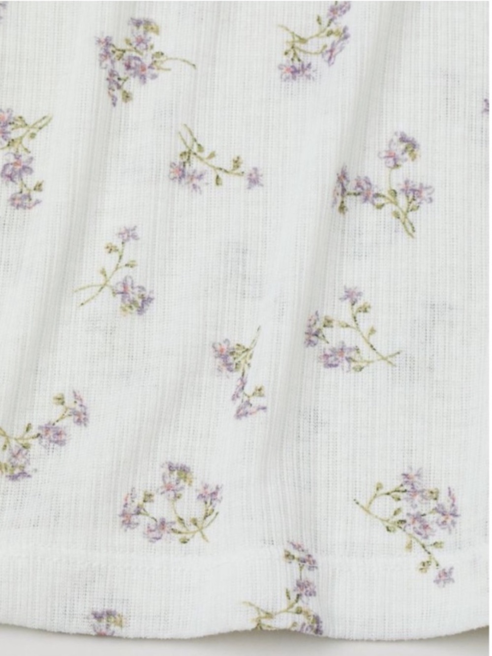 Brock Collection x H&M Floral Ribbed Tank Top Medium Cottagecore - Picture 5 of 7